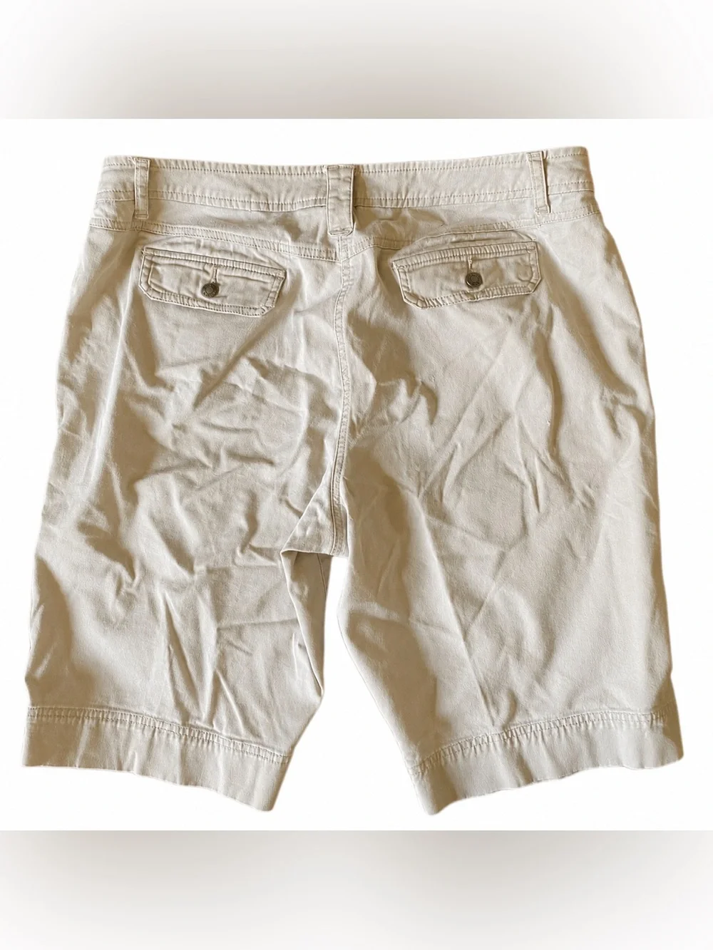 Chico's Light Beige Bermuda Shorts 14 - Picture 8 of 9
